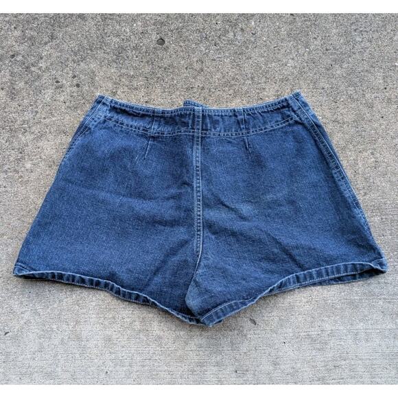 Breaker Jeans Surf Wear Denim Lace-up Cotton Short Shorts Size 11/12 29x2.5 - Picture 3 of 7